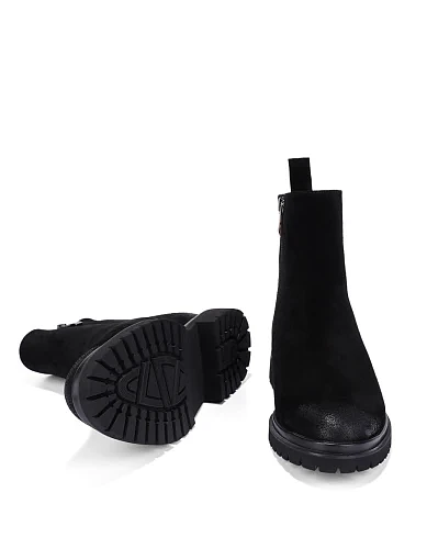 Жіночі черевики Attizzare велюрові чорні(AT0720M-688-2031) - фото 2 - Miraton