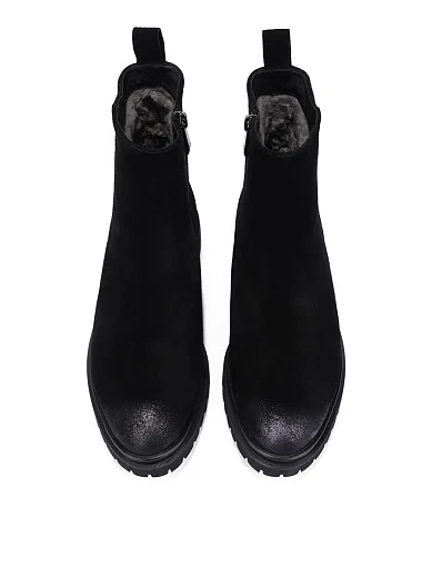 Жіночі черевики Attizzare велюрові чорні(AT0720M-688-2031) - фото 5 - Miraton