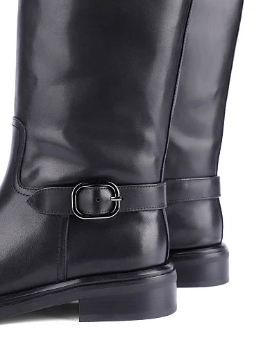 Женские сапоги Attizzare кожаные черные - фото 2 - Miraton