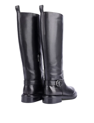 Женские сапоги Attizzare кожаные черные - фото 4 - Miraton