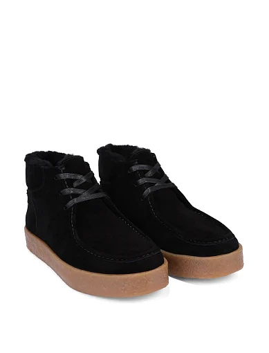 Женские ботинки велюровые черные - фото 3 - Miraton