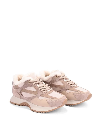 Жіночі кросівки MIRATON велюрові бежеві - фото 3 - Miraton