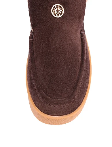 Жіночі черевики MIRATON велюрові коричневі - фото 5 - Miraton