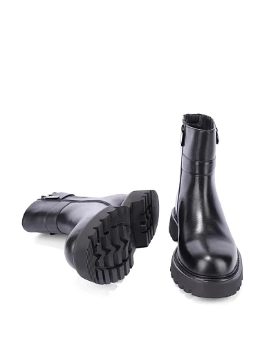 Жіночі черевики MIRATON шкіряні чорні - фото 3 - Miraton