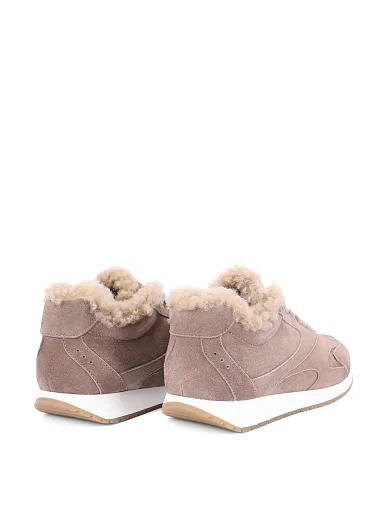 Жіночі кросівки MIRATON велюрові коричневі(T739-18-1) - фото 4 - Miraton