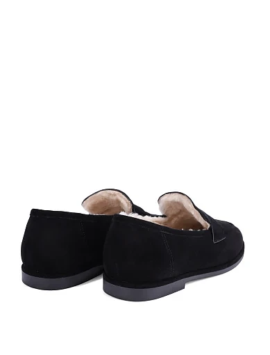 Жіночі туфлі MIRATON велюрові чорні - фото 4 - Miraton