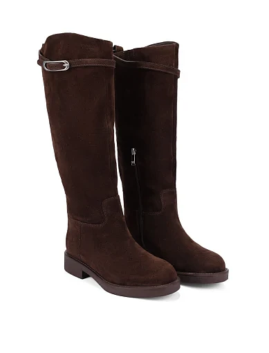 Жіночі чоботи Attizzare велюрові сірі - фото 3 - Miraton