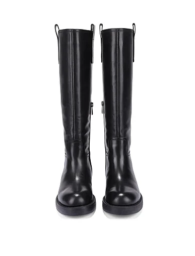 Жіночі чоботи шкіряні чорні(LT2589-1601-1R) - фото 2 - Miraton