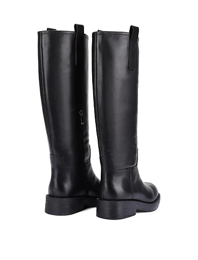 Жіночі чоботи шкіряні чорні(LT2589-1601-1R) - фото 4 - Miraton