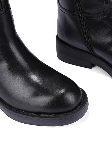 Жіночі чоботи шкіряні чорні(LT2589-1601-1R) - фото 5 - Miraton