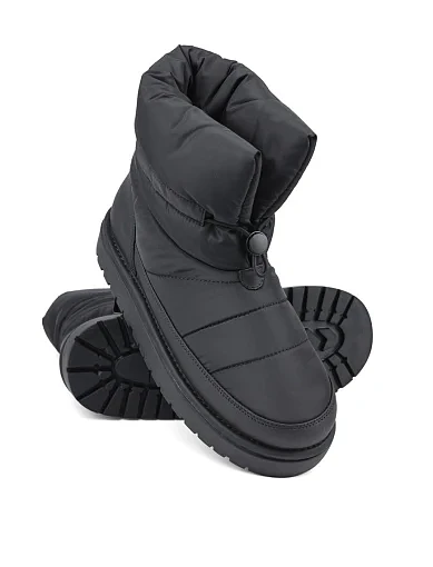 Женские ботинки MIRATON тканевые черные - фото 6 - Miraton