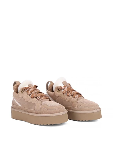 Жіночі уггі MIRATON велюрові бежеві - фото 3 - Miraton