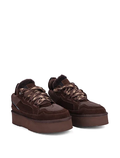 Жіночі уггі MIRATON велюрові коричневі - фото 3 - Miraton