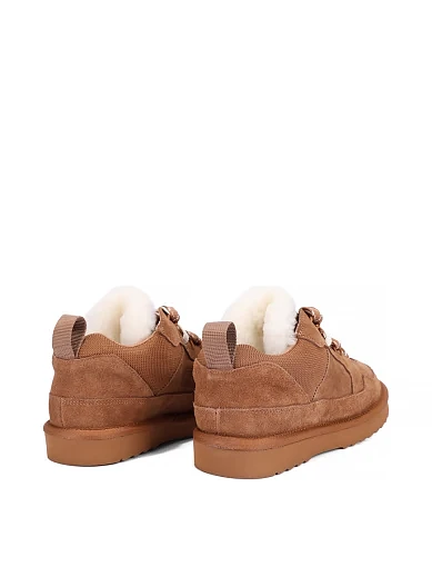 Жіночі уггі MIRATON велюрові бежеві(A7122-1) - фото 4 - Miraton