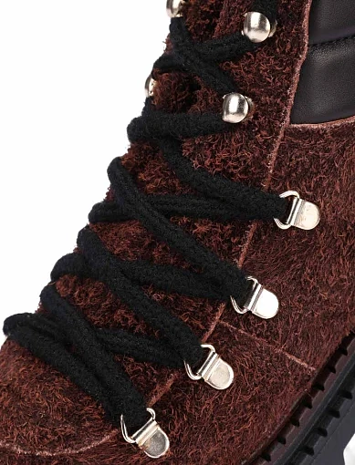 Жіночі черевики замшеві коричневі(39001) - фото 6 - Miraton
