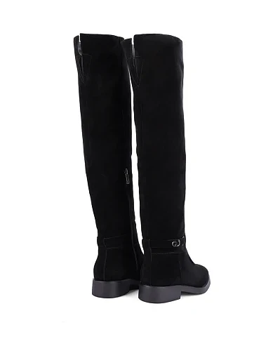 Жіночі ботфорти Attizzare велюрові чорні - фото 4 - Miraton