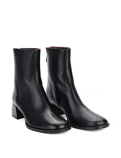 Женские ботинки Lorenzo Mari кожаные черные - фото 3 - Miraton