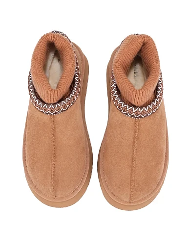 Жіночі уггі велюрові бежеві(1157702) - фото 2 - Miraton