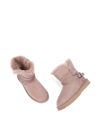 Жіночі уггі з дублянки сірі - фото 2 - Miraton