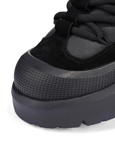 Женские ботинки велюровые черные - фото 5 - Miraton