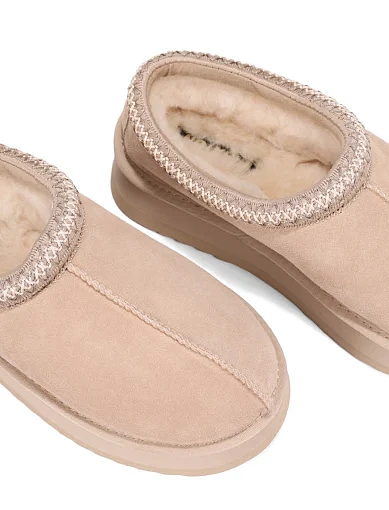 Жіночі уггі велюрові бежеві(5955) - фото 2 - Miraton