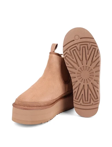 Жіночі уггі велюрові бежеві - фото 2 - Miraton