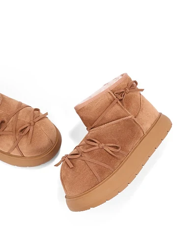 Жіночі уггі велюрові бежеві - фото 2 - Miraton