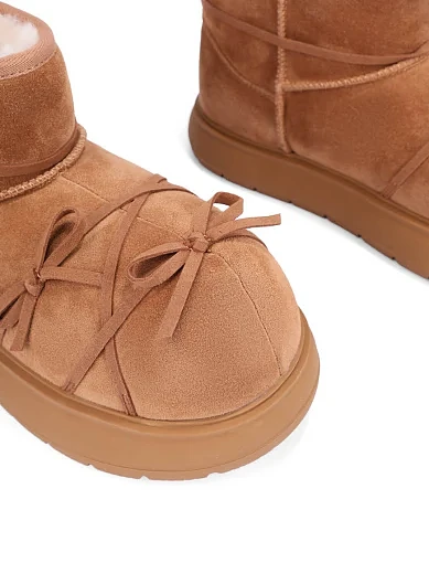 Жіночі уггі велюрові бежеві - фото 5 - Miraton