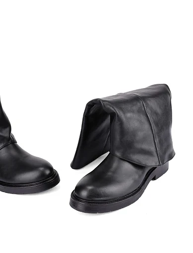 Жіночі чоботи шкіряні чорні - фото 5 - Miraton