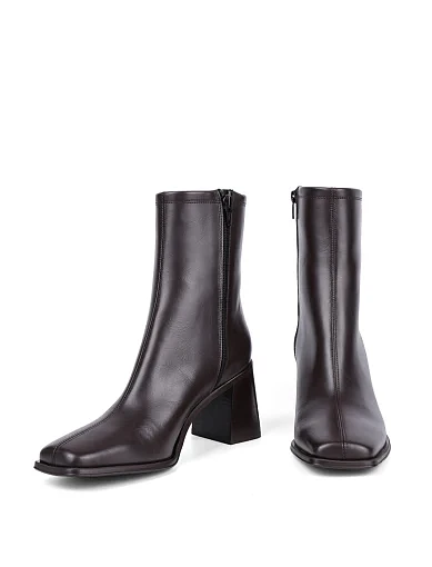 Женские ботинки Ma+De 94 кожаные коричневые - фото 2 - Miraton