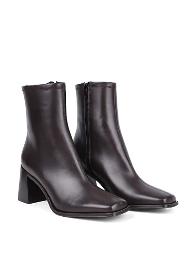 Женские ботинки Ma+De 94 кожаные коричневые - фото 3 - Miraton