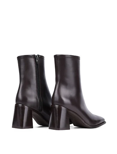 Женские ботинки Ma+De 94 кожаные коричневые - фото 4 - Miraton