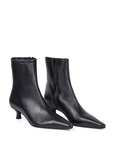 Женские ботинки Ma+De 94 кожаные черные - фото 4 - Miraton