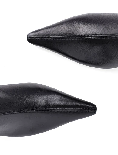 Женские ботинки Ma+De 94 кожаные черные - фото 6 - Miraton