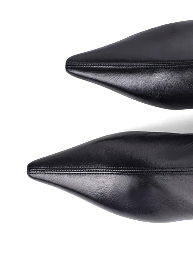 Женские ботинки Ma+De 94 кожаные черные - фото 7 - Miraton