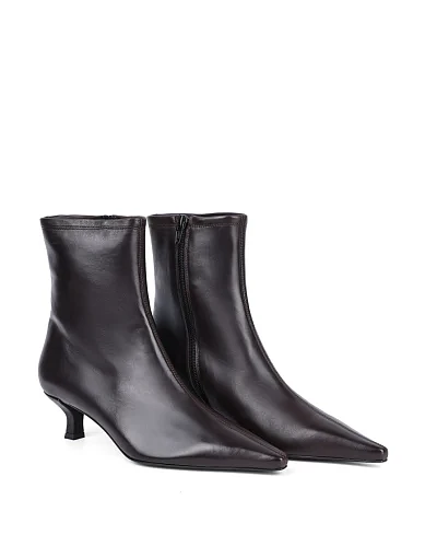 Женские ботинки Ma+De 94 кожаные коричневые - фото 3 - Miraton