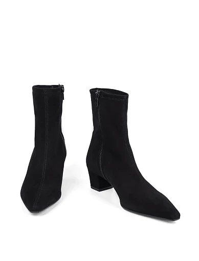 Женские ботинки Ma+De 94 замшевые черные - фото 2 - Miraton