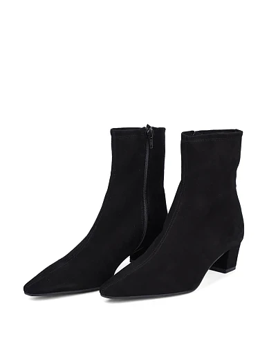 Женские ботинки Ma+De 94 замшевые черные - фото 3 - Miraton