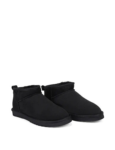 Жіночі уггі з дублянки чорні(213T038R) - фото 3 - Miraton