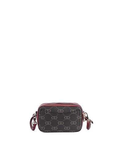 Жіноча сумка camera bag LIU JO з екошкіри бордова(AF5100 E0668 91726) - фото 4 - Miraton