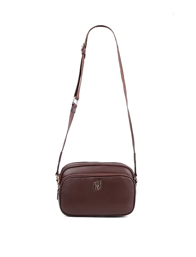 Жіноча сумка крос-боді LIU JO з екошкіри коричнева - фото 4 - Miraton