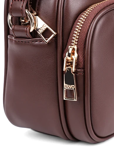 Жіноча сумка крос-боді LIU JO з екошкіри коричнева - фото 5 - Miraton