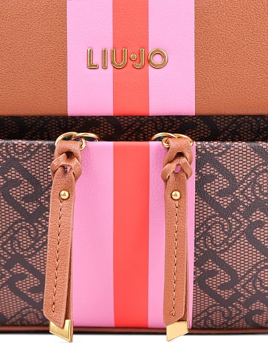 Жіноча сумка крос-боді LIU JO з екошкіри помаранчева - фото 4 - Miraton