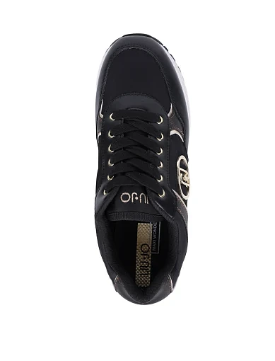 Жіночі кросівки LIU JO шкіряні чорні - фото 2 - Miraton