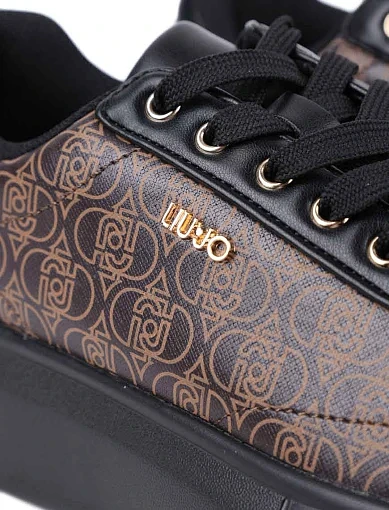 Жіночі кеди LIU JO з екошкіри коричневі - фото 5 - Miraton