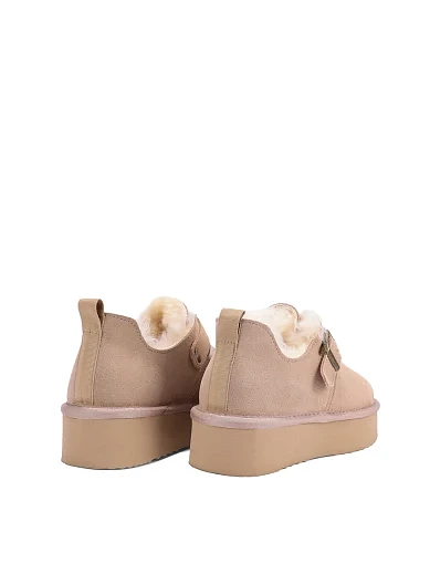 Женские угги MIRATON велюровые бежевые - фото 4 - Miraton