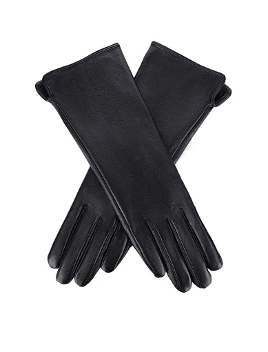 Рукавички шкіряні чорні(10W-068) - фото 2 - Miraton