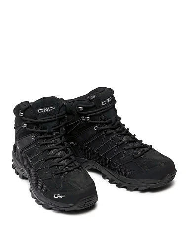 Чоловічі черевики CMP RIGEL MID TREKKING SHOES WP шкіряні чорні (3Q12947-72YF) - фото 5 - Miraton