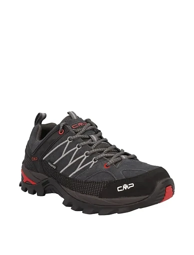 Чоловічі кросівки CMP RIGEL LOW TREKKING SHOES WP шкіряні темно-сірі (3Q13247-60UU) - фото 3 - Miraton
