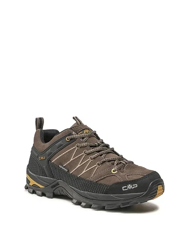 Мужские кроссовки CMP RIGEL LOW TREKKING SHOES WP кожаные коричневые - фото 2 - Miraton